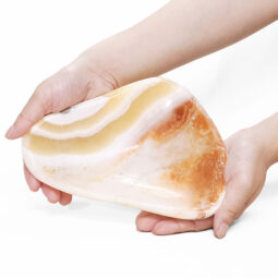 Banded Onyx Freeform Bowl DB704 | Crystal Factory
