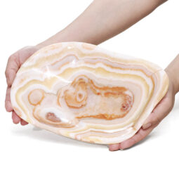 Banded Onyx Freeform Bowl DB707 | Crystal Factory