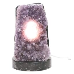 Amethyst Lamp on Orthoseras Base DS2883 | Crystal Factory