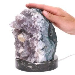 Amethyst Lamp on Orthoseras Base DS2884 | Crystal Factory