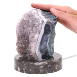 Amethyst Lamp on Orthoseras Base DS2885 | Crystal Factory