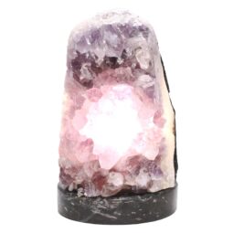 Amethyst Lamp on Orthoseras Base DS2886 | Crystal Factory