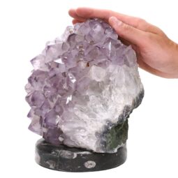 Amethyst Lamp on Orthoseras Base DS2888 | Crystal Factory