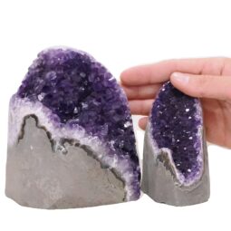 2.4kg Amethyst Polished Crystal Geode Specimen Set 2 Pieces DV333 5 Amethyst Polished Crystal Geode Specimen Set 2 Pieces DV333 | Crystal Factory