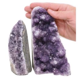 2.3kg Amethyst Polished Crystal Geode Specimen Set 2 Pieces DV334 5 Amethyst Polished Crystal Geode Specimen Set 2 Pieces DV334 | Crystal Factory