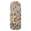 Ancient Fossil Ammonite Orthoceras Wall Plate – Brown | Crystal Factory