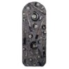 Ancient Fossil Ammonite Orthoceras Wall Plate – Black | Crystal Factory