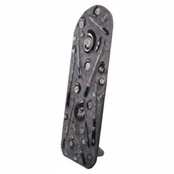 Ancient Fossil Ammonite Orthoceras Wall Plate – Black | Crystal Factory