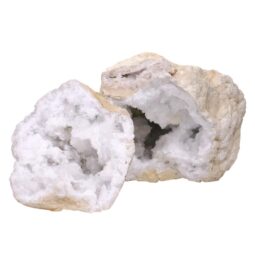 Natural Calcite Geode Pair J2169 | Crystal Factory