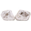 Natural Calcite Geode Pair V34 | Crystal Factory