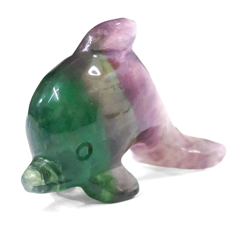 Rainbow Fluorite Mini Crystal Dolphin 5 Rainbow Fluorite Mini Crystal Dolphin | Crystal Factory
