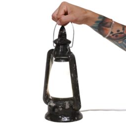 Selenite Orthoceras Lantern Lamp White LED - Energy Efficient 8