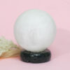 Selenite Sphere Lamp Marble Base – Energy Efficient | Crystal Factory