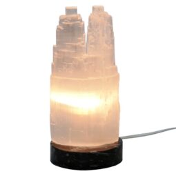 Selenite Twin Tower Orthoceras | Crystal Factory