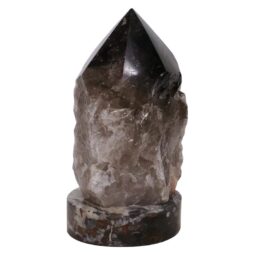 Smoky Quartz Lamp Orthoceras | Crystal Factory