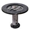 Ancient Fossil Orthoceras Stone Table | Crystal Factory