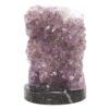 Amethyst Lamp on Orthoseras Base - Purple LED Bulb DS2915 | Crystal Factory