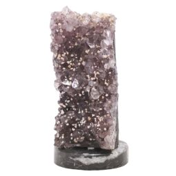 Amethyst Lamp on Orthoseras Base - Purple LED Bulb DS2917 | Crystal Factory