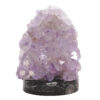 2.72kg Amethyst Lamp on Orthoseras Base - Purple LED Bulb DS2919 1 Amethyst Lamp on Orthoseras Base - Purple LED Bulb DS2919 | Crystal Factory
