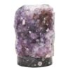 3.31kg Amethyst Lamp on Orthoseras Base - Purple LED Bulb DS2920 1 Amethyst Lamp on Orthoseras Base - Purple LED Bulb DS2920 | Crystal Factory