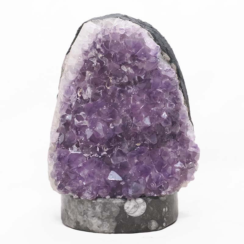 3.76kg Amethyst Lamp on Orthoseras Base - Purple LED Bulb DS2921 3 Amethyst Lamp on Orthoseras Base - Purple LED Bulb DS2921 | Crystal Factory