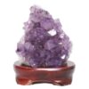 1.72kg Amethyst Lamp on Wooden Base - Purple LED Bulb DB742 2 Amethyst Lamp on Wooden Base – Purple LED Bulb DB742 | Crystal Factory