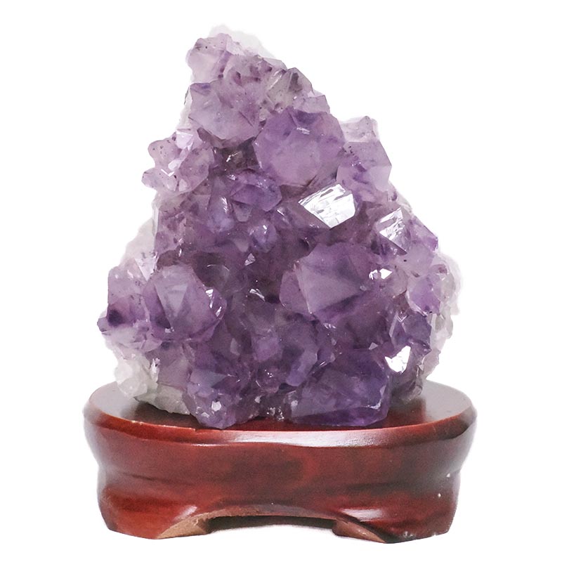 1.72kg Amethyst Lamp on Wooden Base - Purple LED Bulb DB742 3 Amethyst Lamp on Wooden Base – Purple LED Bulb DB742 | Crystal Factory
