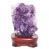 2.46kg Amethyst Lamp on Wooden Base - Purple LED Bulb DB745 1 Amethyst Lamp on Wooden Base – Purple LED Bulb DB745 | Crystal Factory
