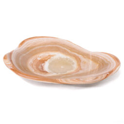 Banded Onyx Freeform Bowl DB720 | Crystal Factory