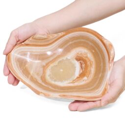 Banded Onyx Freeform Bowl DB720 | Crystal Factory
