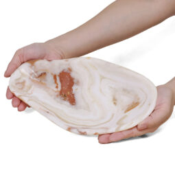 Banded Onyx Freeform Bowl DB722 | Crystal Factory