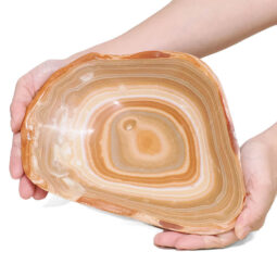 Banded Onyx Freeform Bowl DB725 | Crystal Factory