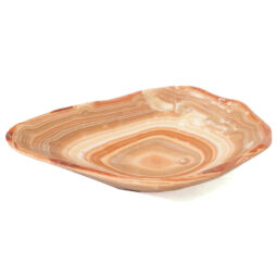 Banded Onyx Freeform Bowl DB725 | Crystal Factory