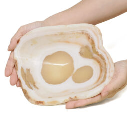 Banded Onyx Freeform Bowl DB726 | Crystal Factory