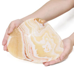 Banded Onyx Freeform Bowl DB727 | Crystal Factory