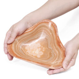 Banded Onyx Freeform Bowl DB729 | Crystal Factory