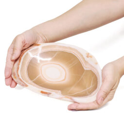 Banded Onyx Freeform Bowl DB731 | Crystal Factory