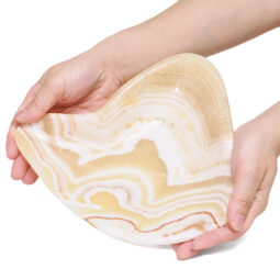 Banded Onyx Freeform Bowl DB732 | Crystal Factory