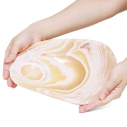 Alternative view of 1.0kg Banded Onyx Freeform Bowl DB733