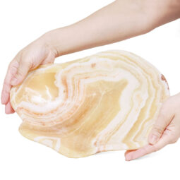 Banded Onyx Freeform Bowl DB734 | Crystal Factory