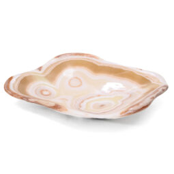 Banded Onyx Freeform Bowl L491 | Crystal Factory