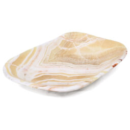 Banded Onyx Freeform Bowl L492 | Crystal Factory