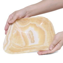 Banded Onyx Freeform Bowl L494 | Crystal Factory