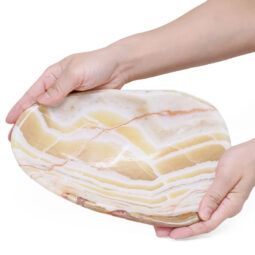 Banded Onyx Freeform Bowl L495 | Crystal Factory