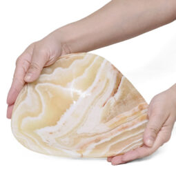 Banded Onyx Freeform Bowl L496 | Crystal Factory
