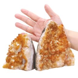 2.13kg Citrine Cluster Specimen Set 2 Pieces DK1172 5 Citrine Cluster Specimen Set 2 Pieces DK1172 | Crystal Factory