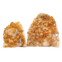 Citrine Cluster Specimen Set 2 Pieces DK1172 | Crystal Factory