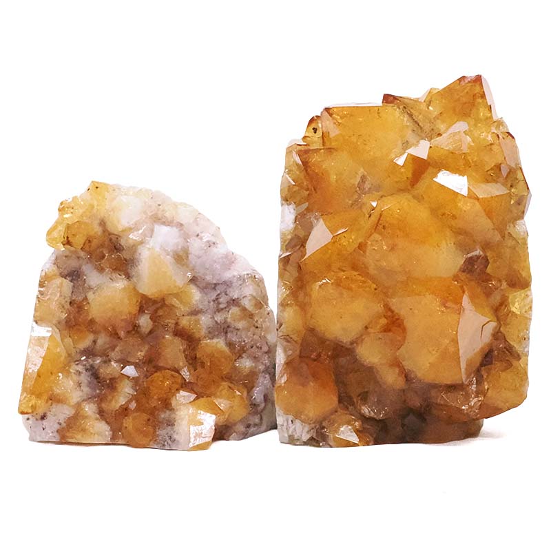 2.46kg Citrine Cluster Specimen Set 2 Pieces DK1173 3 Citrine Cluster Specimen Set 2 Pieces DK1173 | Crystal Factory