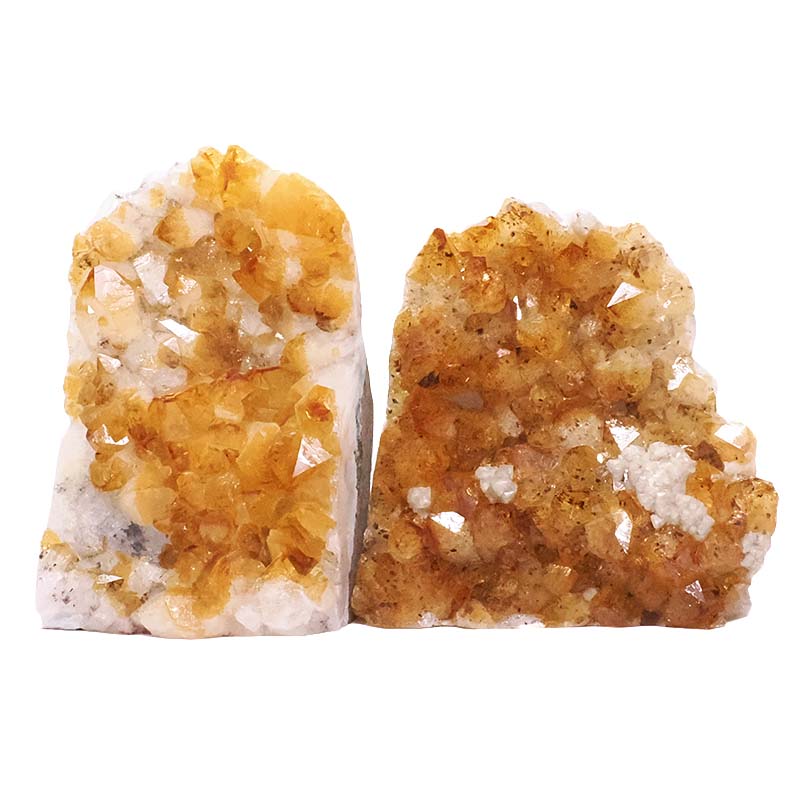 2.04kg Citrine Cluster Specimen Set 2 Pieces DK1178 3 Citrine Cluster Specimen Set 2 Pieces DK1178 | Crystal Factory