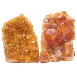 Citrine Cluster Specimen Set 2 Pieces DK1179 | Crystal Factory